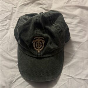 Dark Green Embroidered Logo Baseball Cap